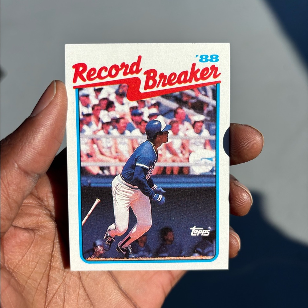 Topps '88 Record Breaker Baseball Card